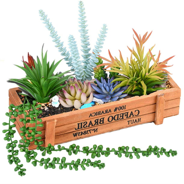 Color: Brown Wooden Flower Pots for Succulent Plants Nursery Garden Planter Window Box Flower Trough Pot Plants Garden Supplies 